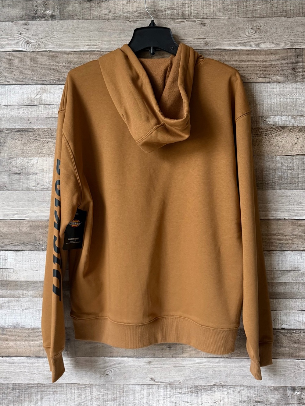 Dickies Men’s Large Pullover Fleece Hoodie Brown Duck DWR Workwear - Picture 5 of 16